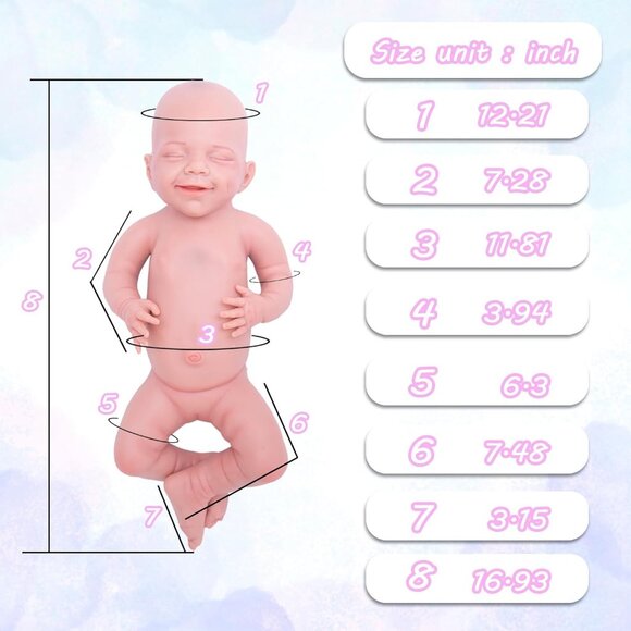 🆕 Full Body Platinum Silicone Baby Dolls Newborn Bella-ivory Reborn Baby Girl - Picture 5 of 8